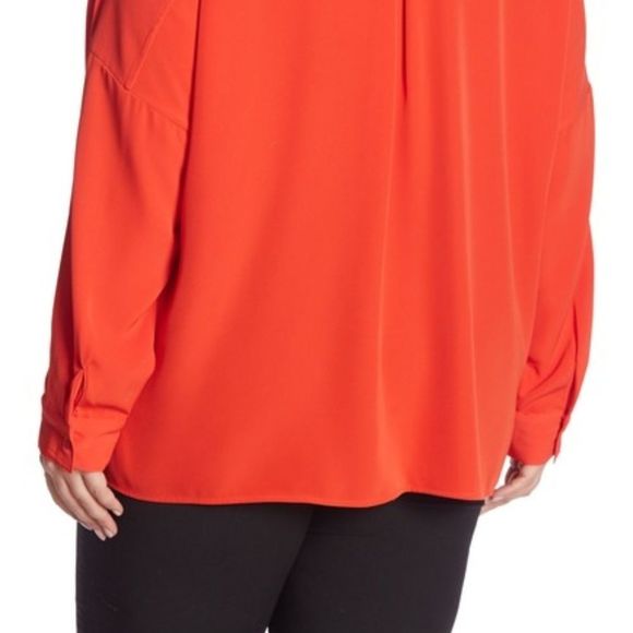 Catherine Catherine Malandrino Boyfriend Blouse 1X - Picture 4 of 6